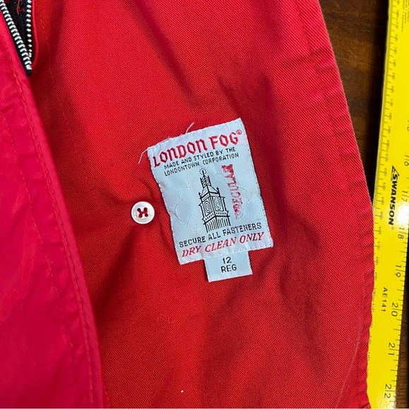 Womens London Fog Double breasted coat size 12 insulated lined - Picture 5 of 8